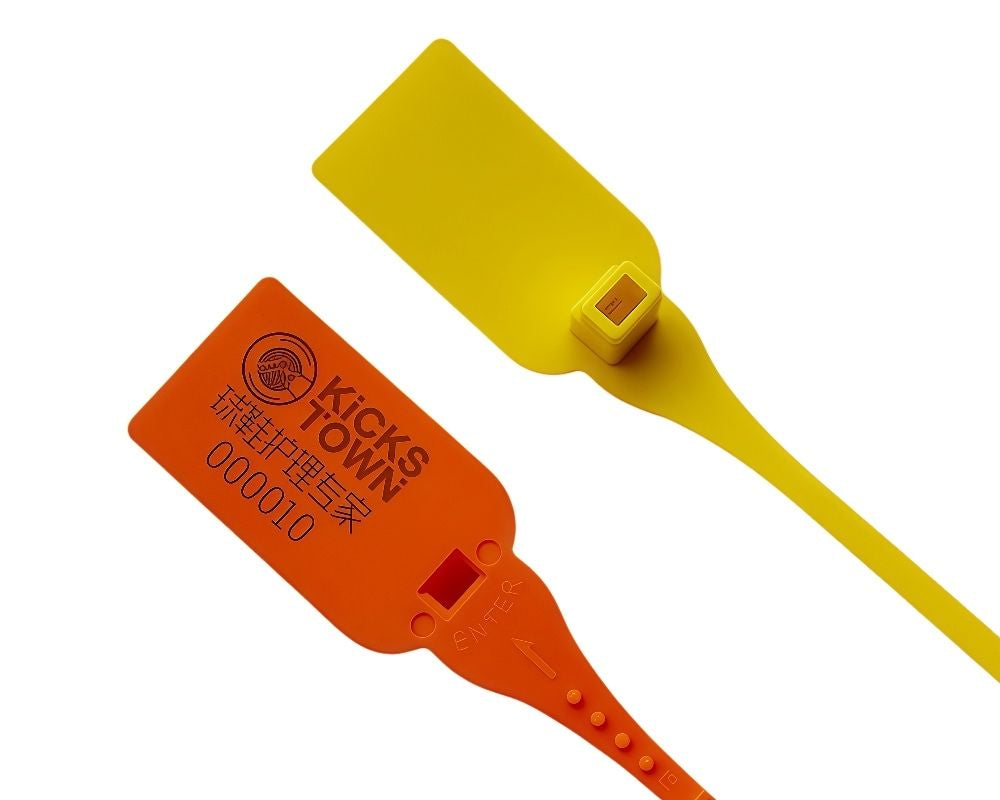 Image of 紅色/黃色塑料封條 - 銀行金融專用 - 醒目易辨識